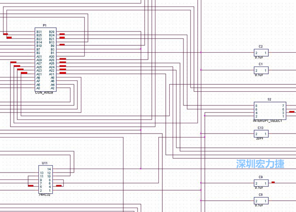 圖紙沒有層次的概念，不管電路有多復雜，只有一張平面圖。