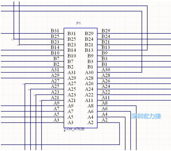 雙擊 1.SchDoc，文件可以被正常打開，下圖是其中的一部分：