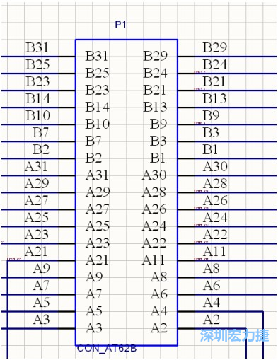 AT 總線 62 芯插槽，變成了一個 34 芯元件。